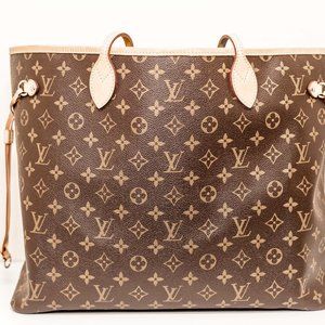 Louis Vuitton Neverfull Nm Gm Brown Monogram Canvas Tote
